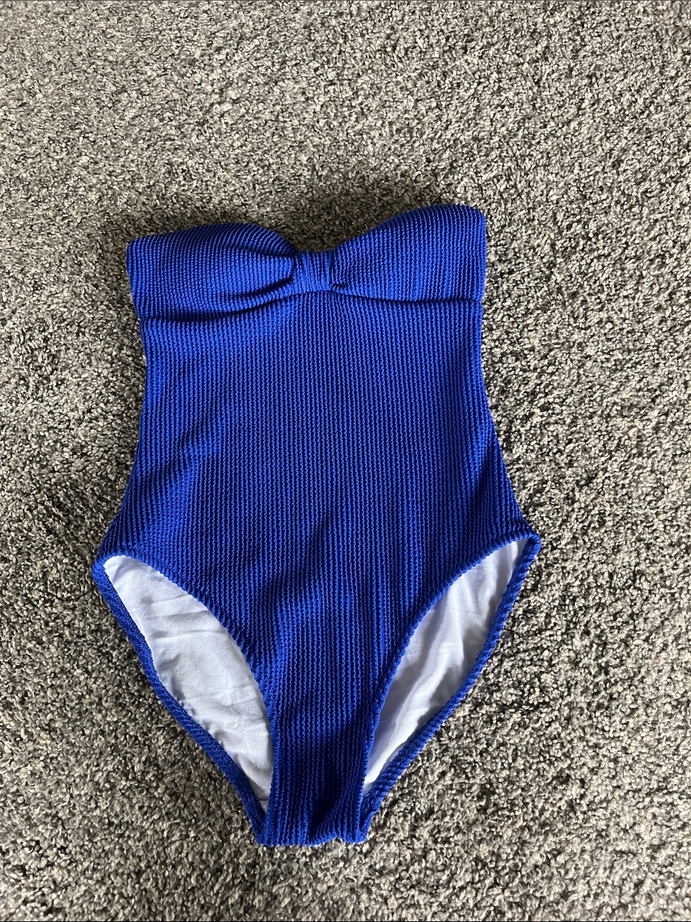 Boden Royal Blue Strapless One Piece bandeau top size 2